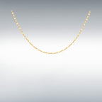 Designer Close Out Valentino Halskette, ca. 45 cm, 375 Gelbgold