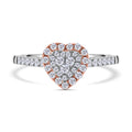 Weißer Diamant I1 Ringe  585 Gold (Größe 19.00) ca. 0,50 ct