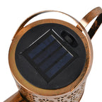 LED-Solar-Wasserfall-Gartenleuchte in Kupferoptik