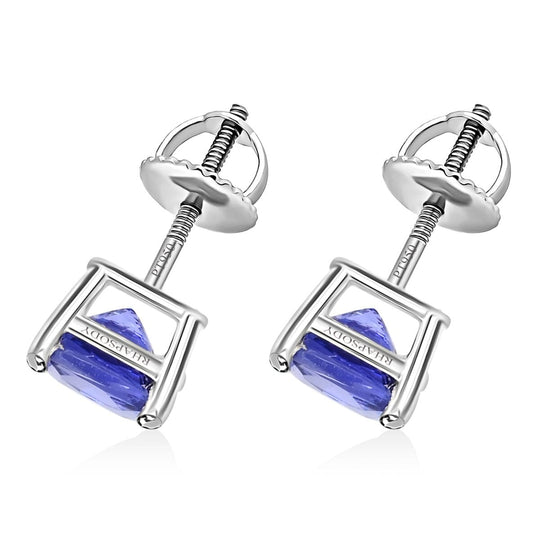 Rhapsody AAAA Tansanit AGI zertifiziert Ohrringe 950 Platin ca. 2.30 ct