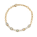 AA natürliches, äthiopisches Welo Opal-Armband, 18 cm - 1,68 ct.