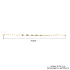 AA Natürlicher, äthiopischer Welo Opal Armband ca. 18 cm 925 Silber Gelbgold Vermeil ca. 1,68 ct.