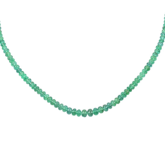 Rhapsody AAAA Smaragd Halskette, AGI zertifiziert und geprüft, ca. 45 cm 950 Platin ca. 70,00 ct.