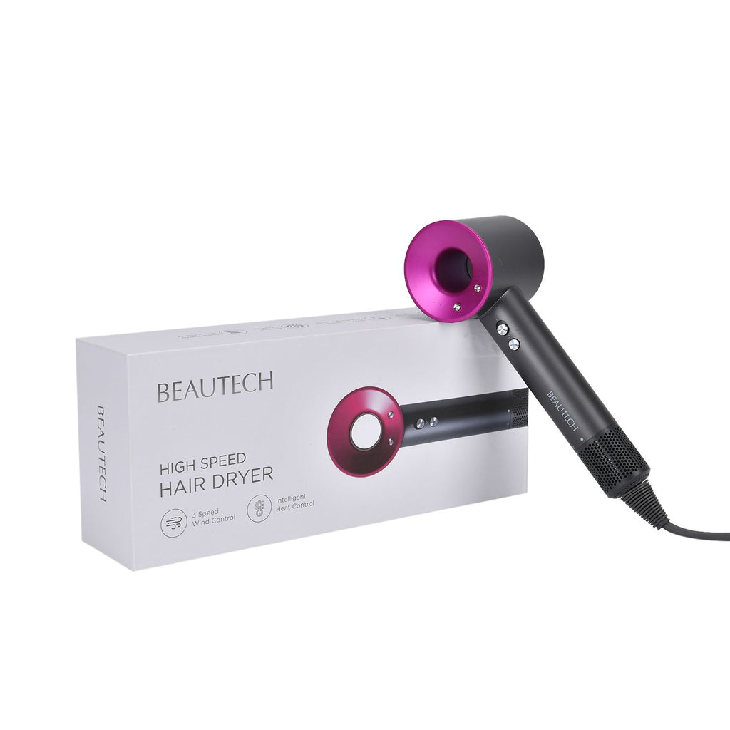 BEAUTECH Hochgeschwindigkeits-Haartrockner mit intelligenter Wärmeregulierung und 3 Geschwindigkeitsmodi (1600 W)