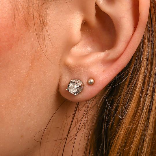 New York Kollektion - Weißer Diamant I1-I2 GH Ohrstecker 417 Weißgold ca. 1.00 ct