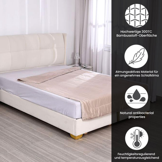 300T bamboo duvet 300tc bamboofabric+200gsm100% bamboo filling lpc duvet:135*200cm