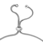 Schwarzer Spinell Armband, ca. 26.75 cm, Edelstahl ca. 6.90 ct