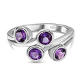 AA Marokkanischer Amethyst Ring 925 Silber platiniert (Größe 17.00) ca. 0,98 ct