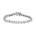 Weißer Diamant Armband ca. 18 cm 925 Silber ca. 7,50 ct.