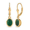 Smaragd Triplett Quarz Ohrringe - 3,10 ct.