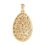 AA Natürlicher, äthiopischer Welo Opal Anhänger 925 Silber Gelbgold Vermeil ca. 3,38 ct.