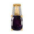 AAA Marokkanischer Amethyst und Zirkon Anhänger - 2,42 ct.
