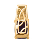 AAA Marokkanischer Amethyst, Weißer Zirkon Anhänger, 925 Silber Gelbgold Vermeil, ca. 2.42 ct