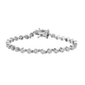 Moissanit Armband ca. 19 cm 925 Silber rhodiniert ca. 3,05 ct.