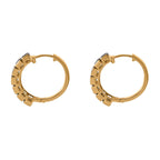 AA Natürliche Chromdiopsid Ohrringe, 925 Silber Gelbgold Vermeil, ca. 2.24 ct