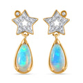 AA Natürlicher, äthiopischer Welo Opal Ohrringe, ca. 1,65 ct.