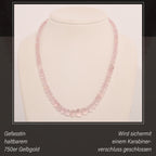 Iliana AAA Morganit Halskette ca. 45 cm 750 Gold ca. 155,00 ct.