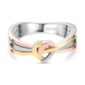 GP Amore Kollektion - Herz Liebesknotten Ring, 925 Silber, (Größe 18.00)