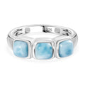 AA Larimar Ring 925 Silber rhodiniert (Größe 17.00) ca. 2,41 ct