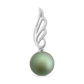 AAA Tahiti Perle (9.5-10 mm) Anhänger 750 Weiß Gold