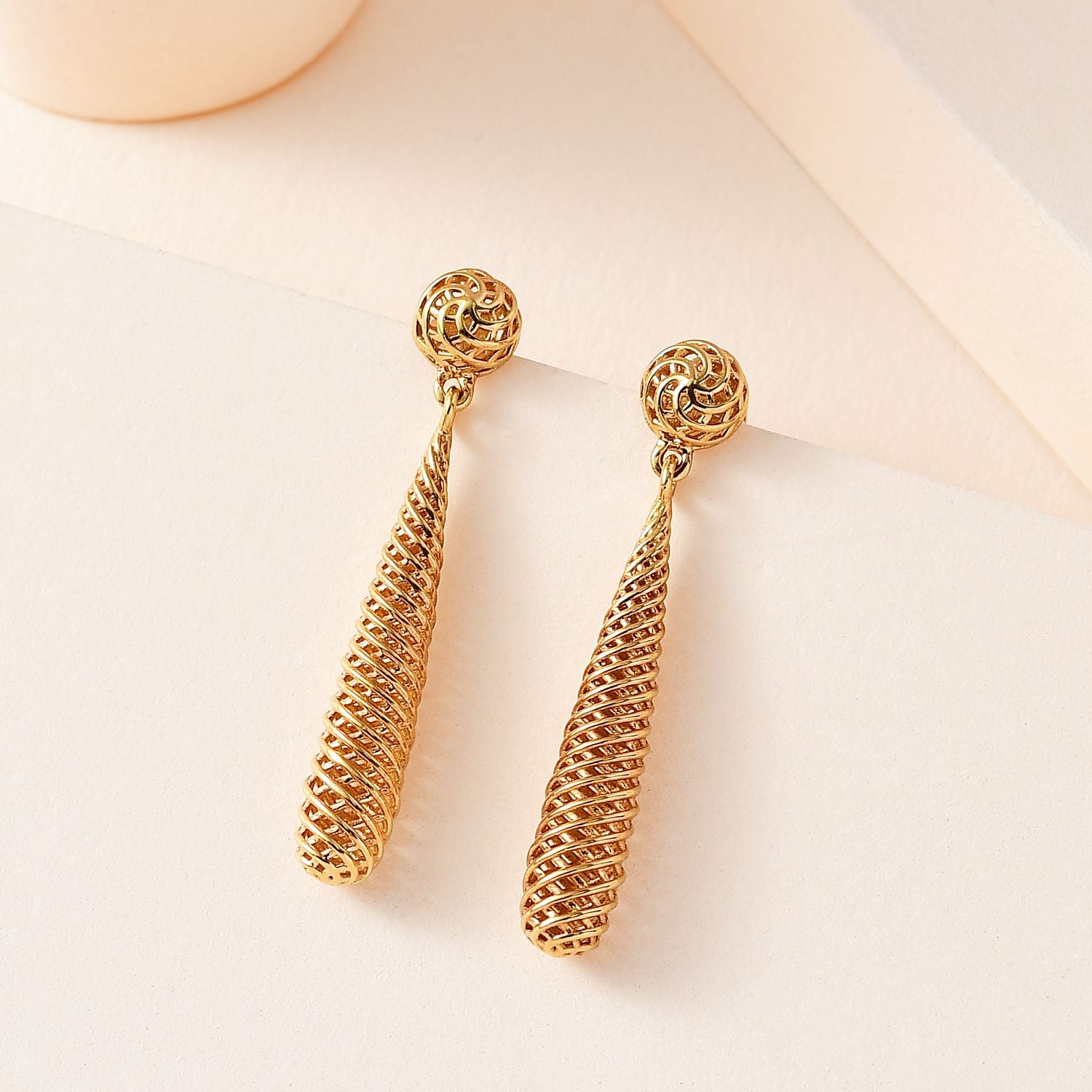 916 Gold Ohrringe ca. 3,67g