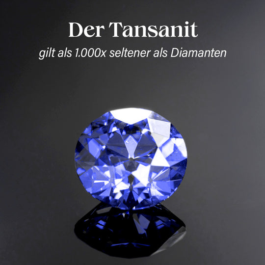 AAA Tansanit, Moissanit Ring 375 Gold (Größe 21.00) ca. 1,59 ct
