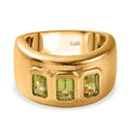 Peridot Ring Messing  (Größe 17.00) ca. 1,66 ct