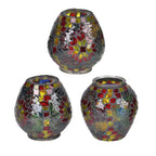 Handgefertigte Mosaikglaslampe im orientalischen Stil mit 3 Kugeln, 56 x 27 x 27 cm, Sonnen