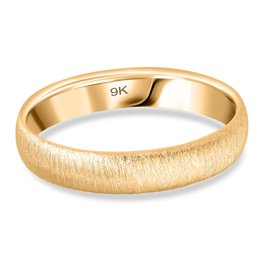 Satinierter Ring, 375 Gold (Größe 16.00) ca. 1,74g
