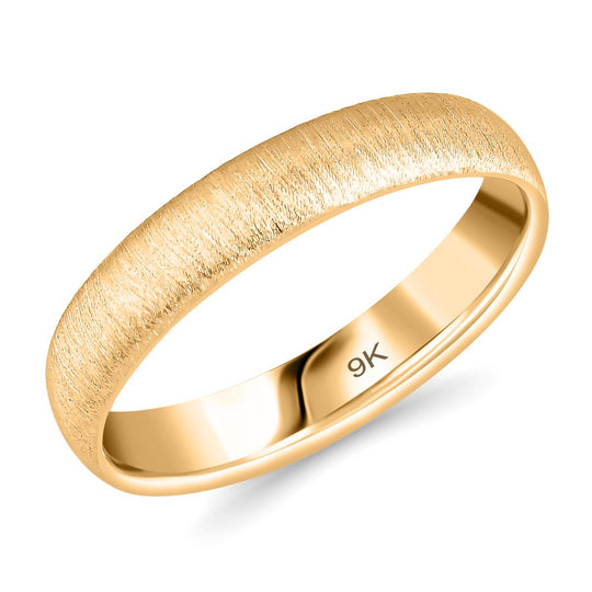 Satinierter Ring, 375 Gold (Größe 16.00) ca. 1,74g