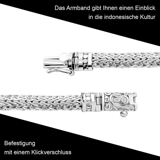Royal Bali - 925 Silber Armband, ca. 19 cm, ca. 35,62g