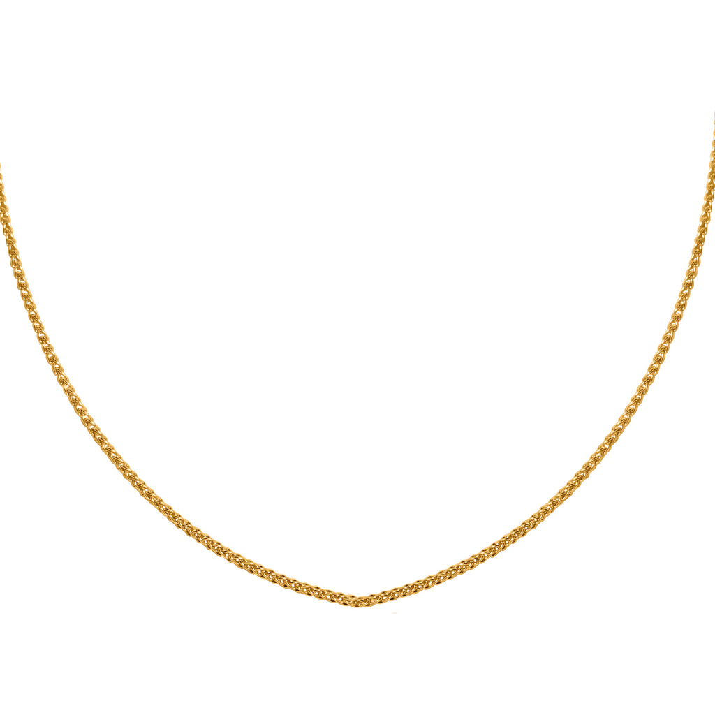 Spigakette, ca. 45 cm, 750 Gelbgold ca. 2,40g