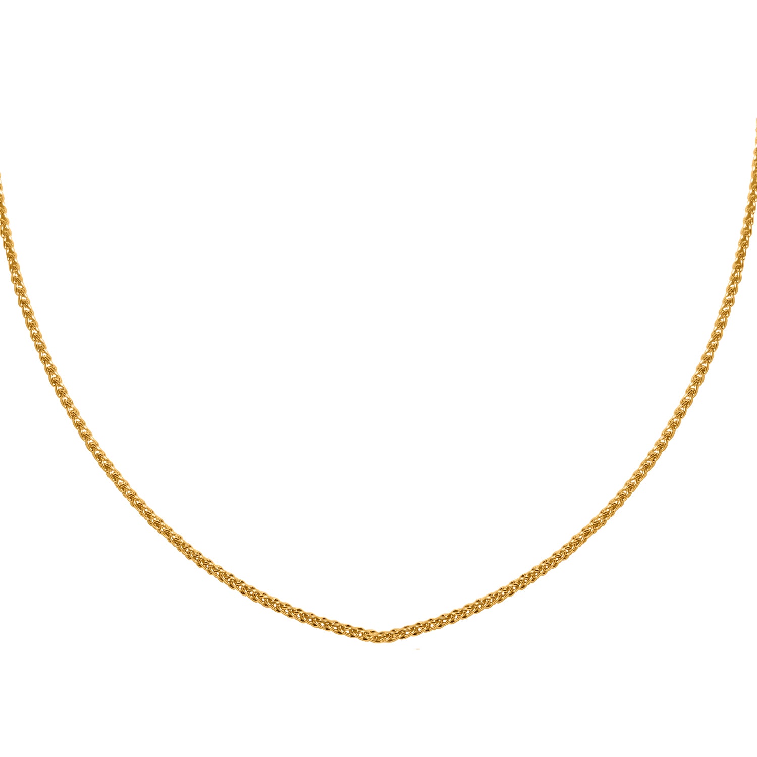 Spigakette, ca. 45 cm, 750 Gelbgold ca. 2,40g