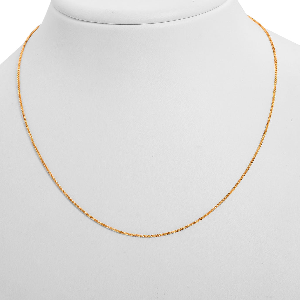 Spigakette, ca. 45 cm, 750 Gelbgold ca. 2,40g