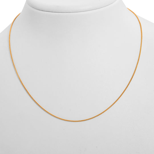 Spigakette, ca. 45 cm, 750 Gelbgold ca. 2,40g