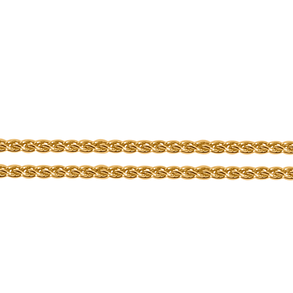 Spigakette, ca. 45 cm, 750 Gelbgold ca. 2,40g