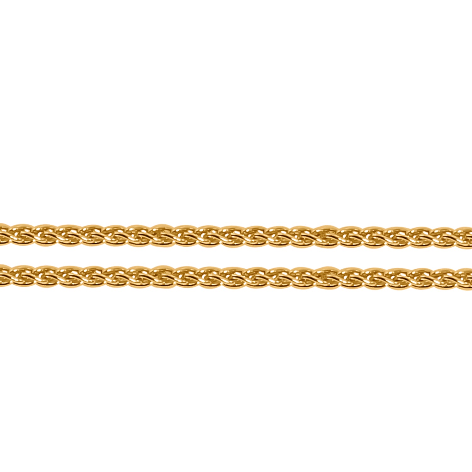 Spigakette, ca. 45 cm, 750 Gelbgold ca. 2,40g