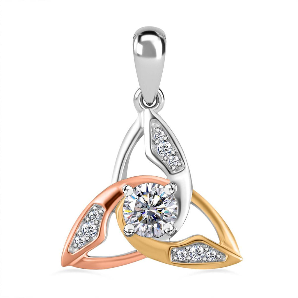 Moissanit Anhänger, 925 Silber  ca. 0.55 ct
