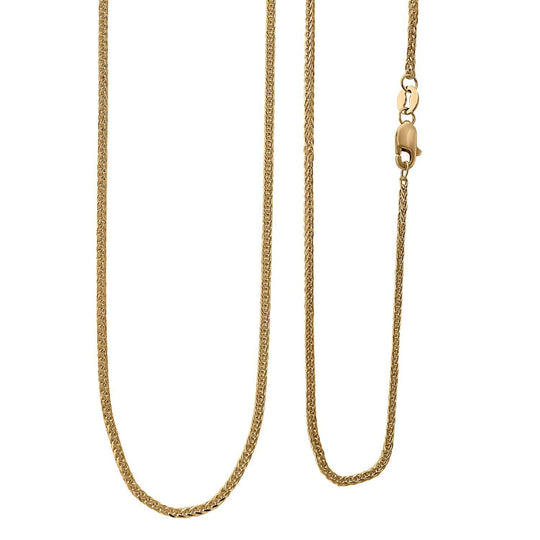 375 Gold Spiga Halskette, ca. 75 cm, ca. 2,00g