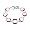 Koralle Armband ca. 19 cm 925 Silber ca. 8.00 ct