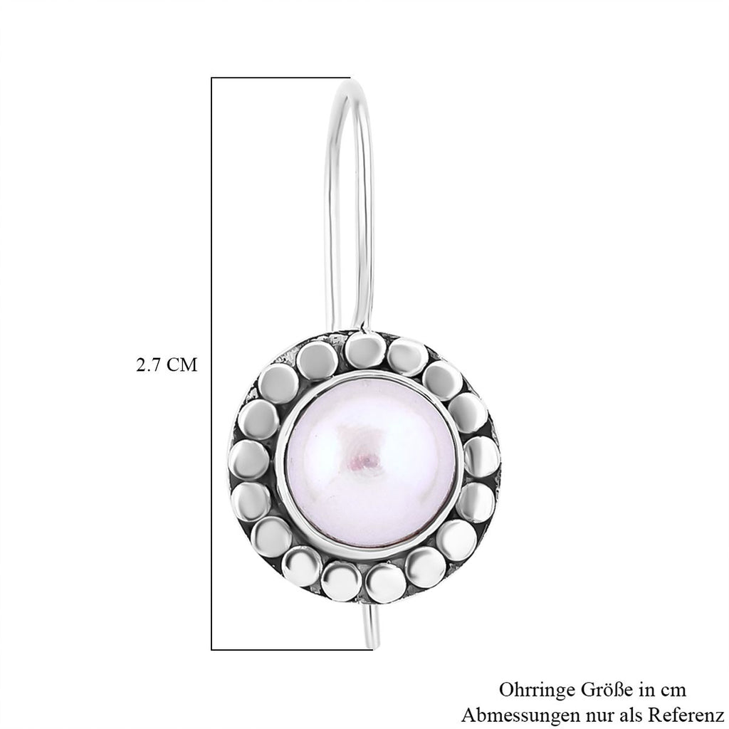 Süßwasser Perle Ohrringe 925 Silber