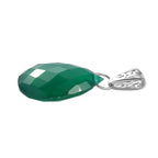 Verde Onyx Anhänger 925 Silber platiniert ca. 13.49 ct
