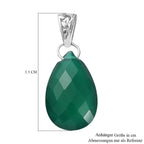 Verde Onyx Anhänger 925 Silber platiniert ca. 13.49 ct