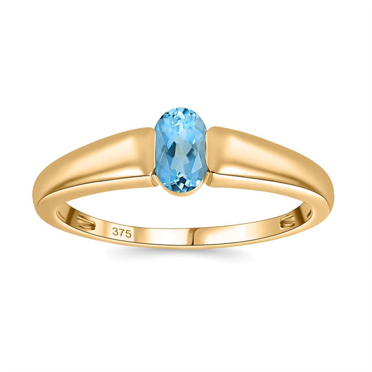AA Santamaria Aquamarin Ring 375 Gold (Größe 20.00) ca. 0,45 ct