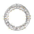 Moissanit Anhänger 925 Silber Zweifarbige Beschichtung ca. 1,91 ct.