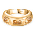 Citrin Ring 925 Silber Gelbgold Vermeil (Größe 16.00) ca. 1,66 ct