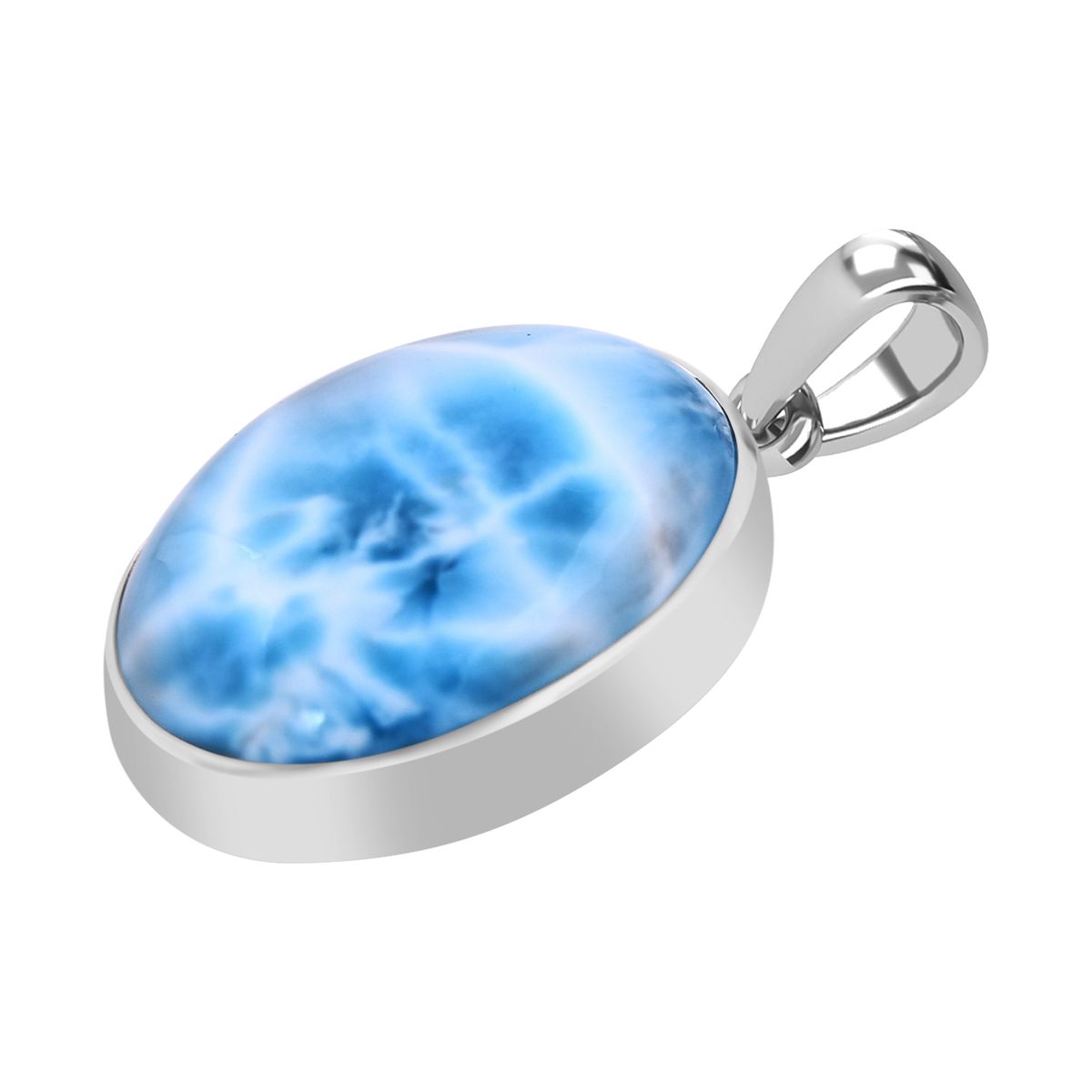 AA Larimar Anhänger 925 Silber ca. 21,99 ct.