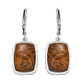 Skript Stein Ohrringe - 12,85 ct.