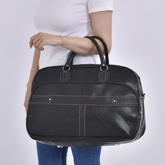 Stylische XL-Reisetasche - Vielseitige und elegante Tasche, 51x33x22cm, Schwarz