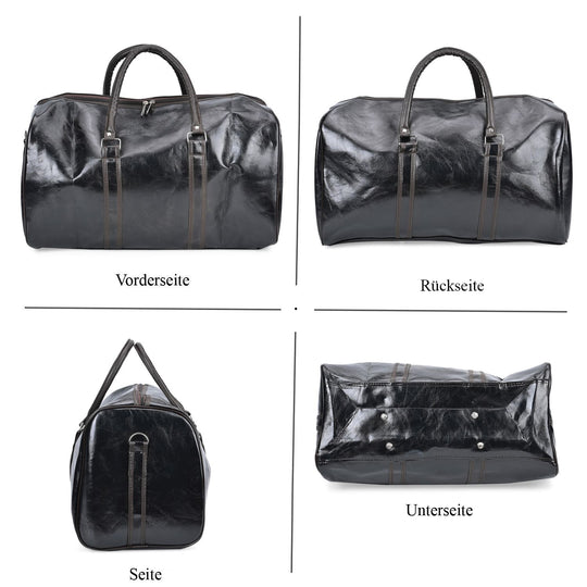Stylische XL-Reisetasche - Vielseitige Tasche, Maße 50x26x28cm, Schwarz